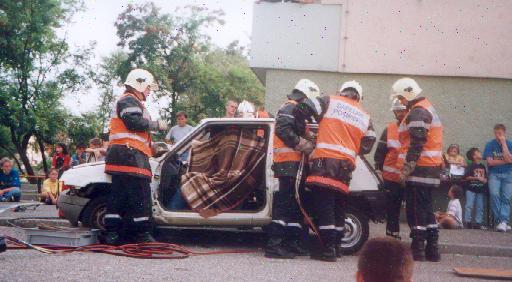 Dmonstration de dsincarcration des pompiers