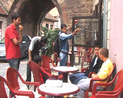 Tournage d'un court mtrage "La dette" 2004