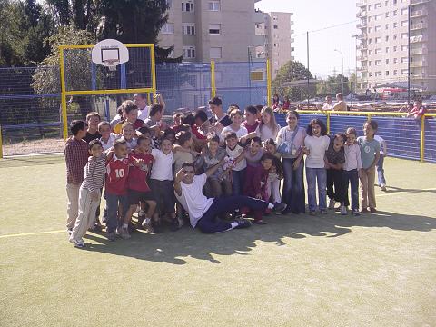 Photos des jeunes dans l'"Activa'Stadium"